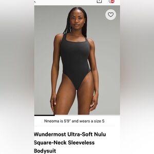 lululemon athletica Black Square-Neck One-Piece Swimsuit